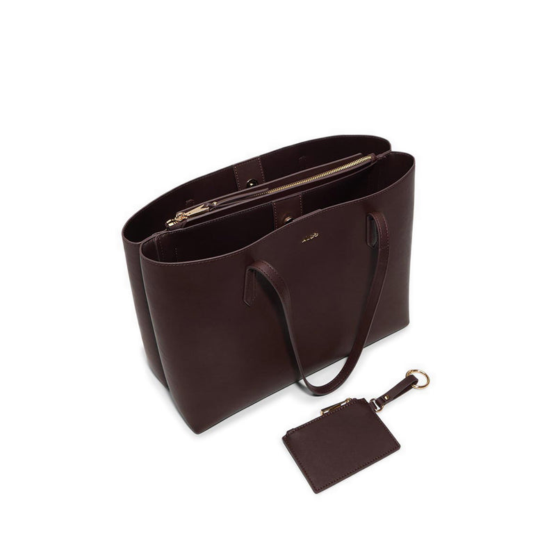 YSABELLE LAPTOP BAG - DARK BROWN