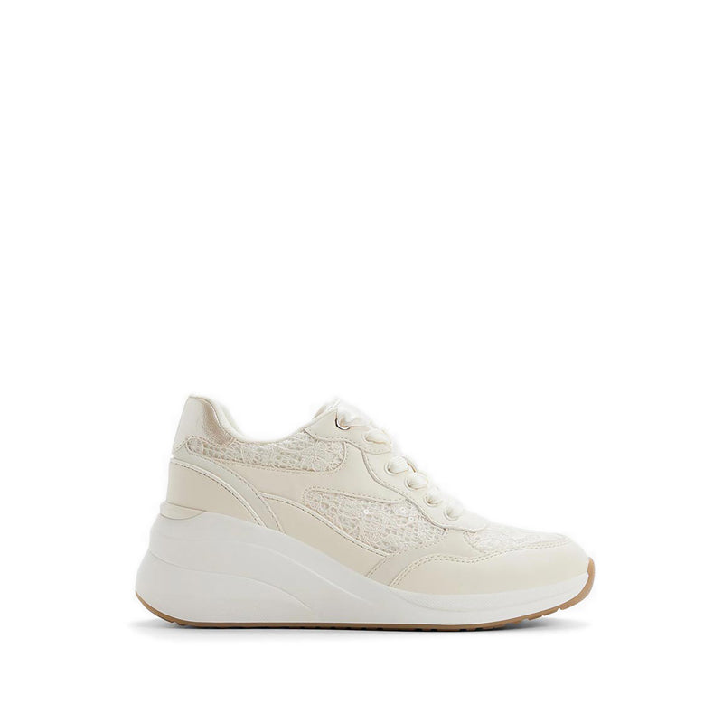 ASIEJAN WEDGE SNEAKERS - WHITE/BONE