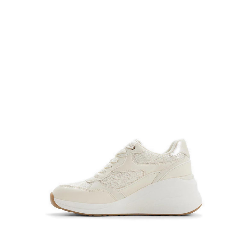 ASIEJAN WEDGE SNEAKERS - WHITE/BONE