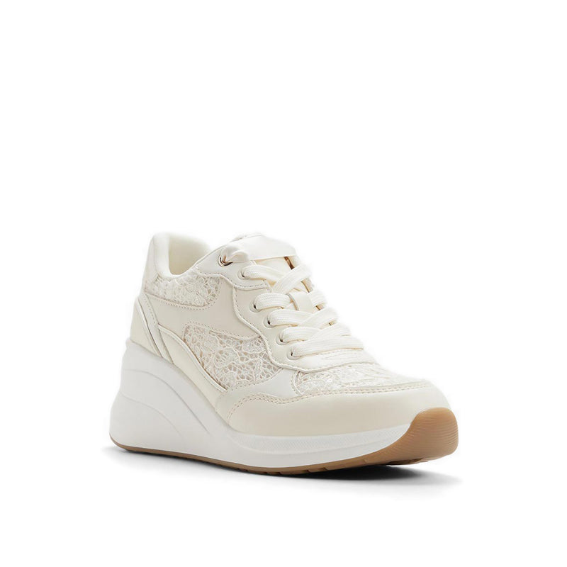 ASIEJAN WEDGE SNEAKERS - WHITE/BONE