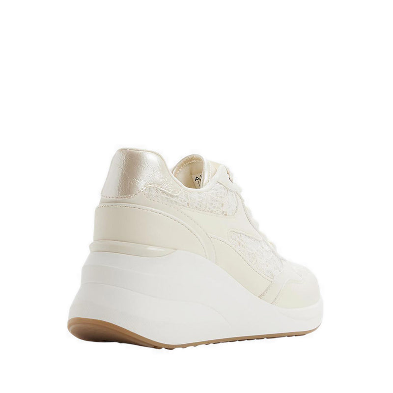 ASIEJAN WEDGE SNEAKERS - WHITE/BONE