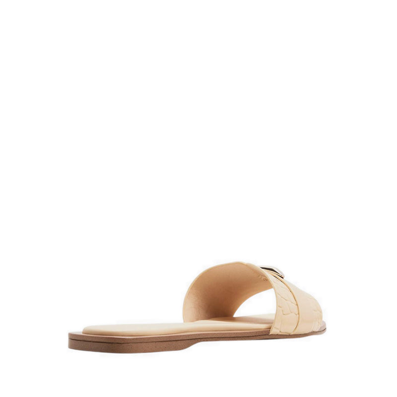 BRIELA FLAT SANDALS - LIGHT YELLOW