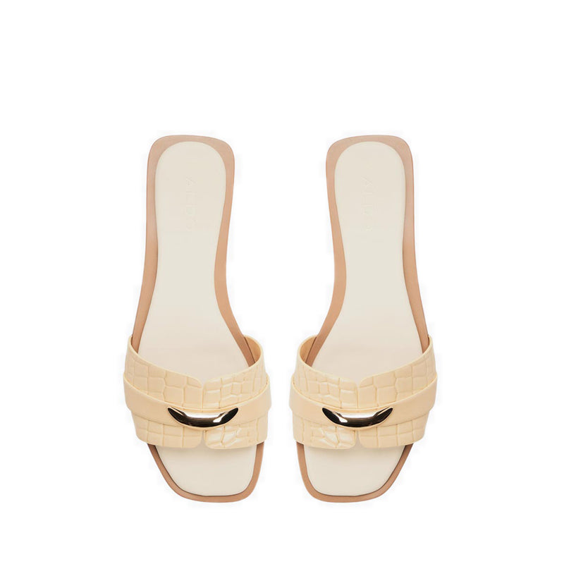 BRIELA FLAT SANDALS - LIGHT YELLOW