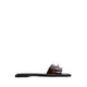BRIELA FLAT SANDALS - DARK BROWN
