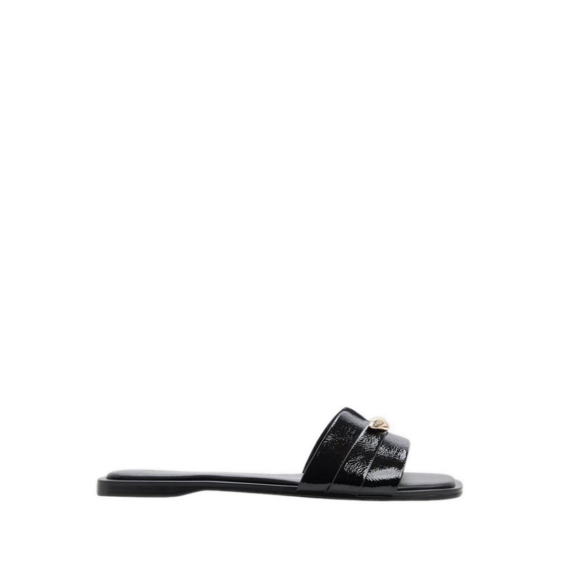 BRIELA FLAT SANDALS - BLACK