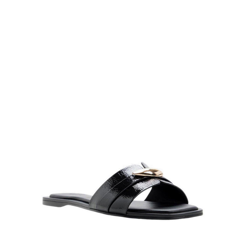 BRIELA FLAT SANDALS - BLACK