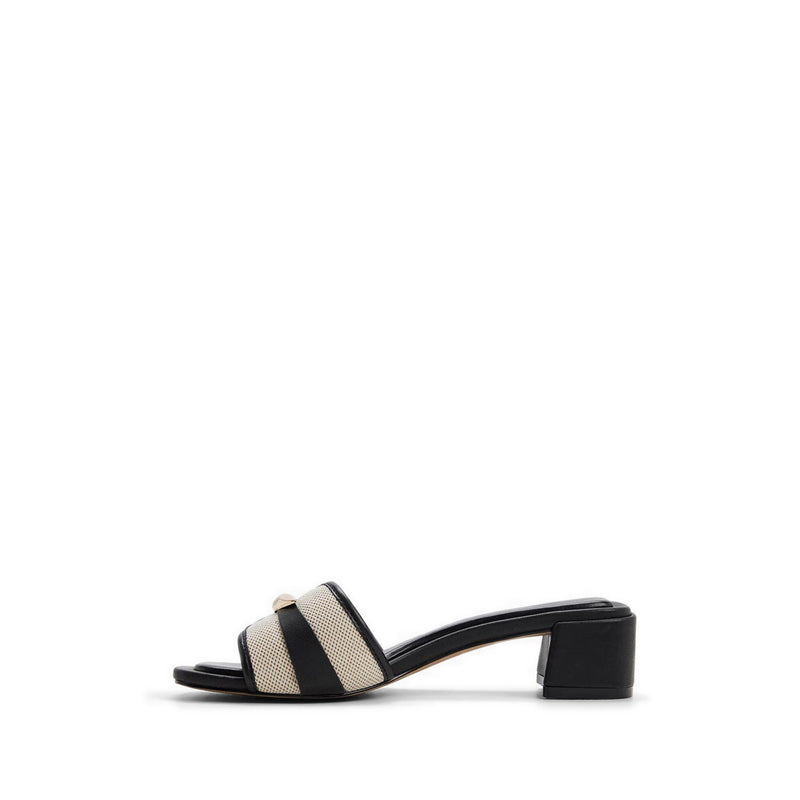 DARRBY HEELED SANDALS - BEIGE COMBO