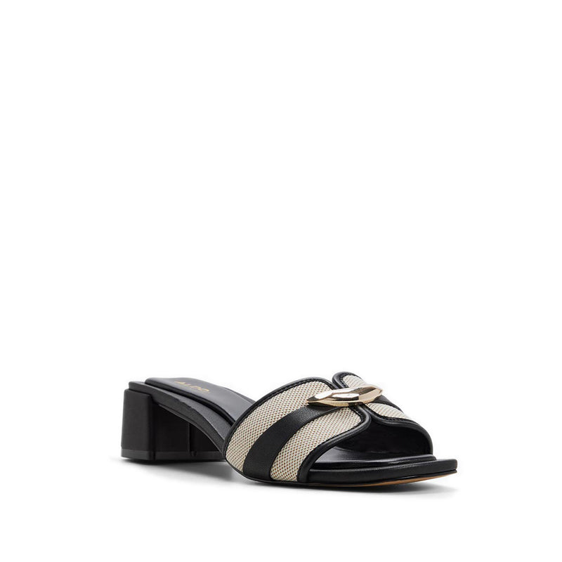 DARRBY HEELED SANDALS - BEIGE COMBO