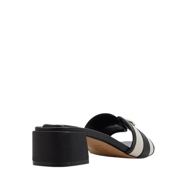 DARRBY HEELED SANDALS - BEIGE COMBO