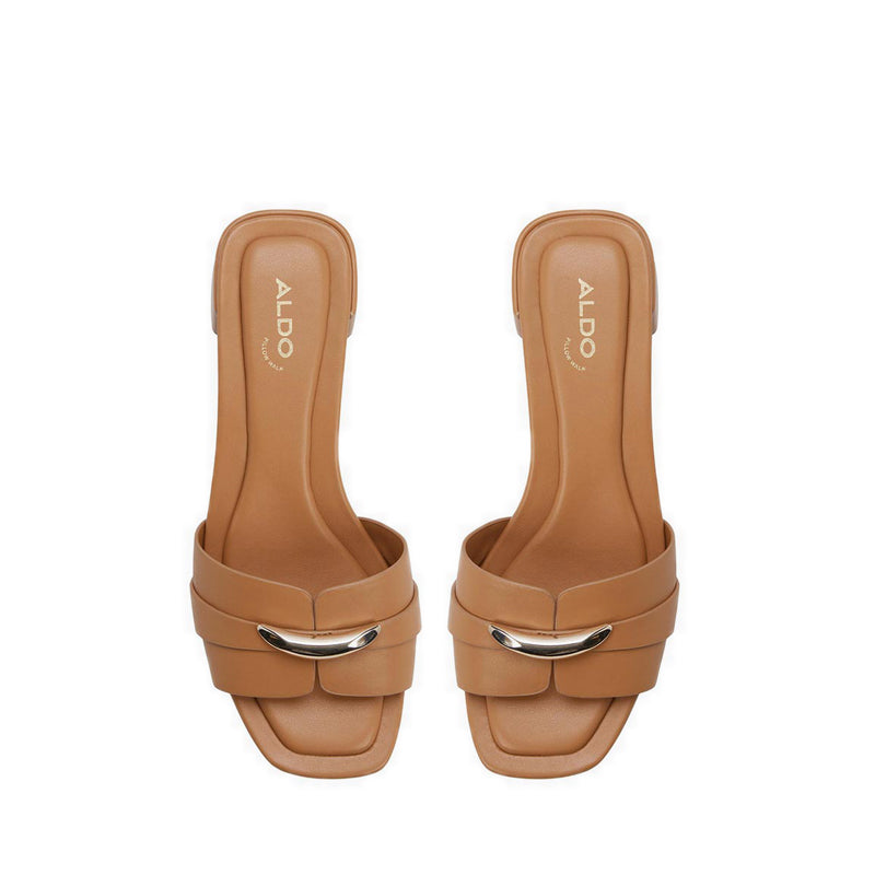 DARRBY HEELED SANDALS - OPEN TAN