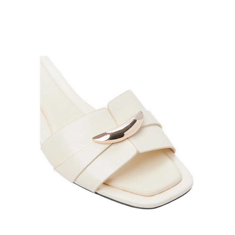 DARRBY HEELED SANDALS - LIGHT YELLOW