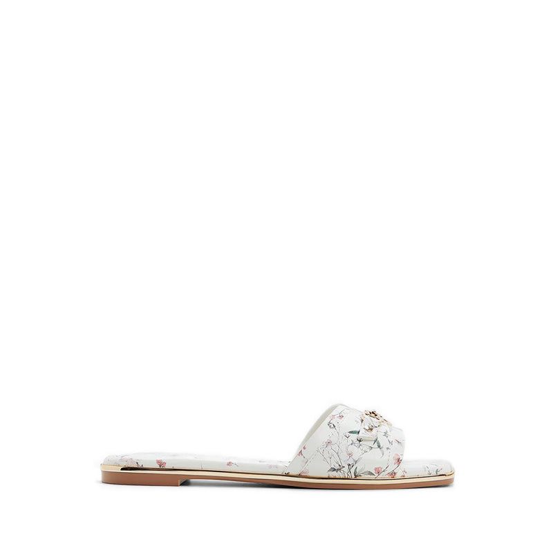 ALAMASSI FLAT SANDALS - WHITE MULTI
