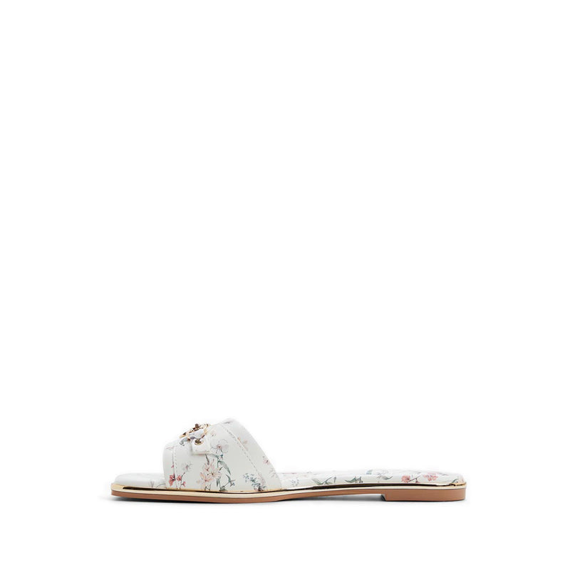 ALAMASSI FLAT SANDALS - WHITE MULTI