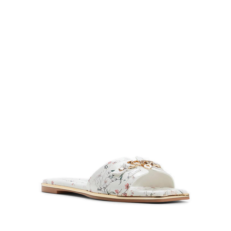 ALAMASSI FLAT SANDALS - WHITE MULTI