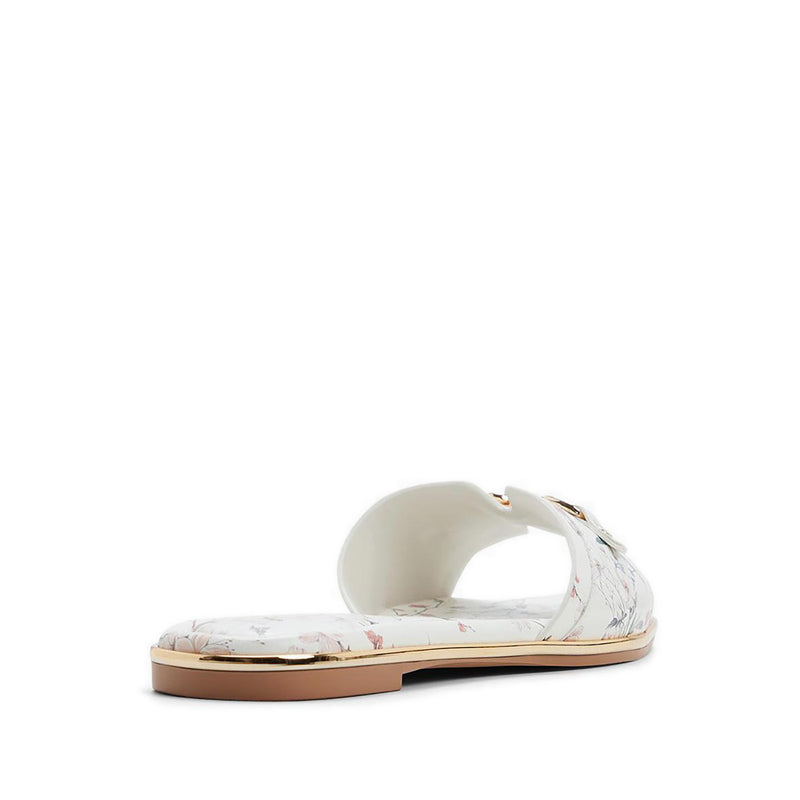 ALAMASSI FLAT SANDALS - WHITE MULTI