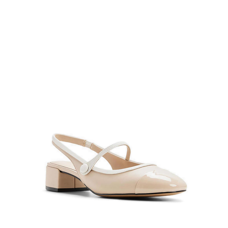 AGGIE HEELED SHOES - MEDIUM BEIGE