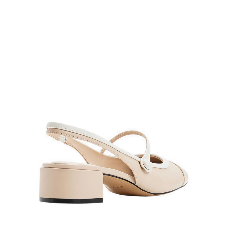 AGGIE HEELED SHOES - MEDIUM BEIGE