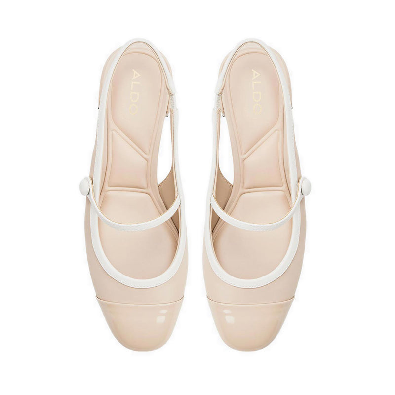 AGGIE HEELED SHOES - MEDIUM BEIGE