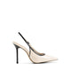 PEARLESCENT HEELED SHOES - BEIGE COMBO