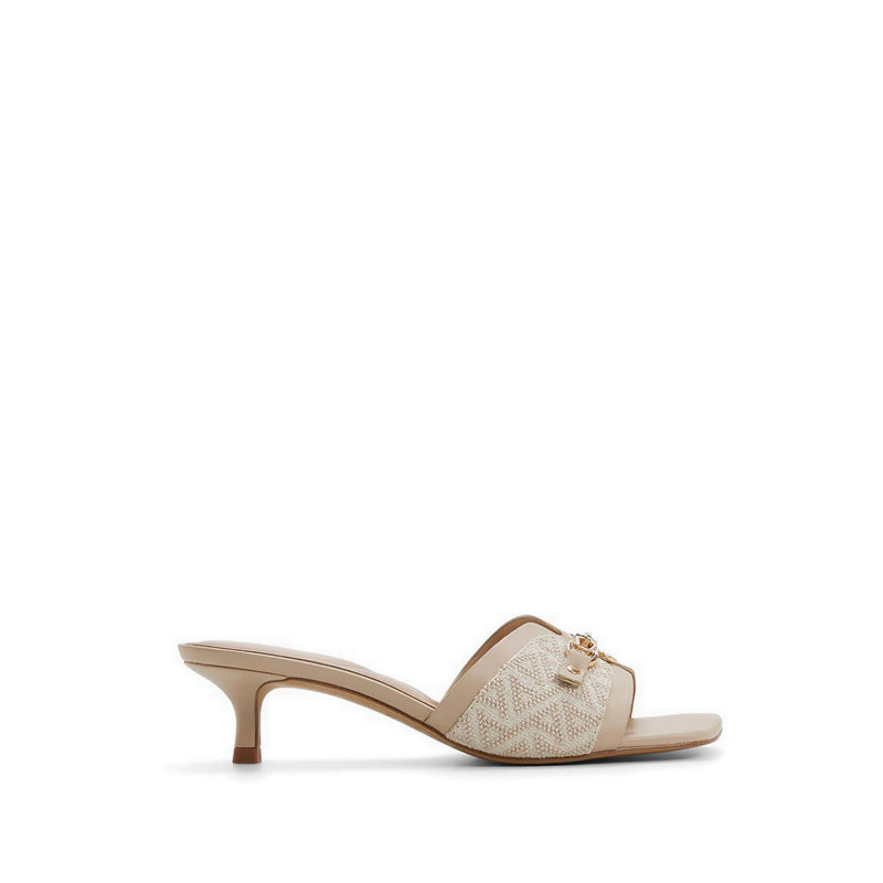 ANNAMASSI HEELED SANDALS - MEDIUM BEIGE