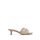 ANNAMASSI HEELED SANDALS - MEDIUM BEIGE