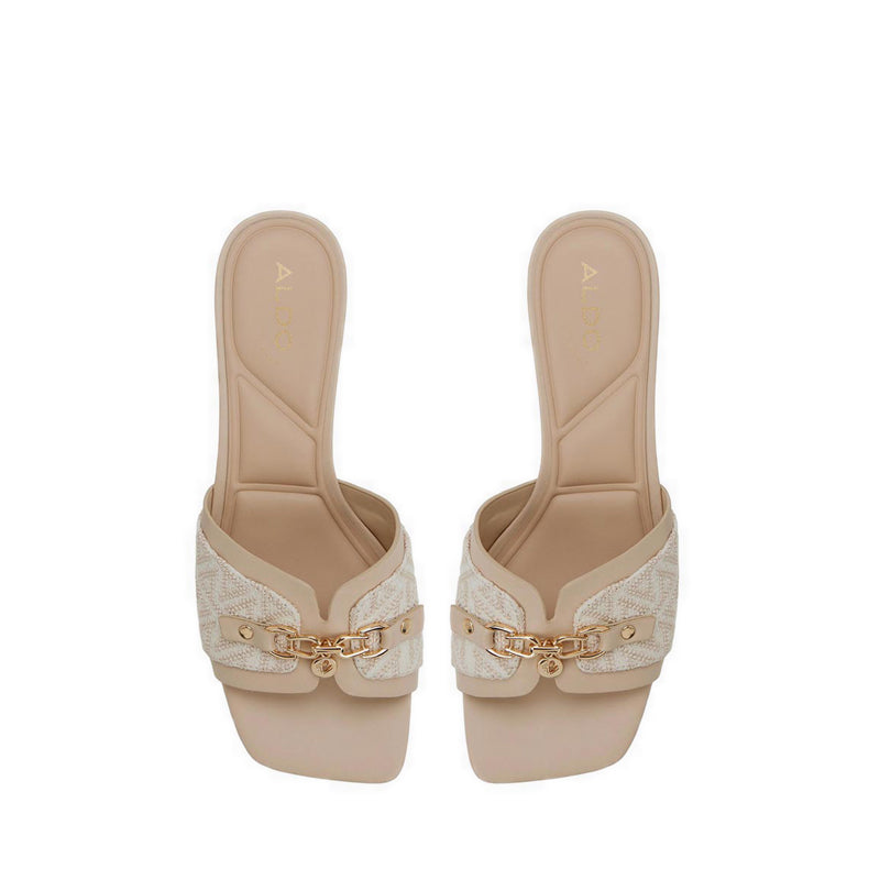 ANNAMASSI HEELED SANDALS - MEDIUM BEIGE