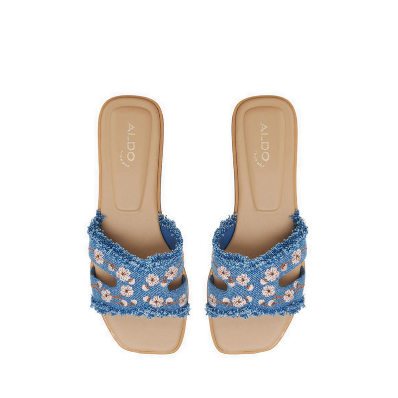 ITSANDAL FLAT SANDALS - BLUE COMBO
