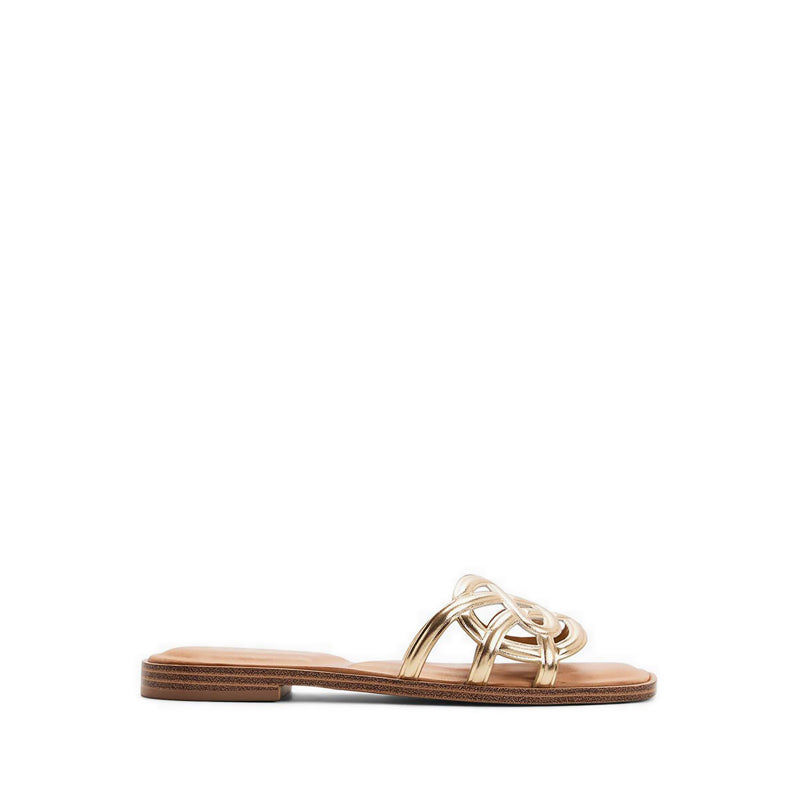 GWALISSI FLAT SANDALS - GOLD