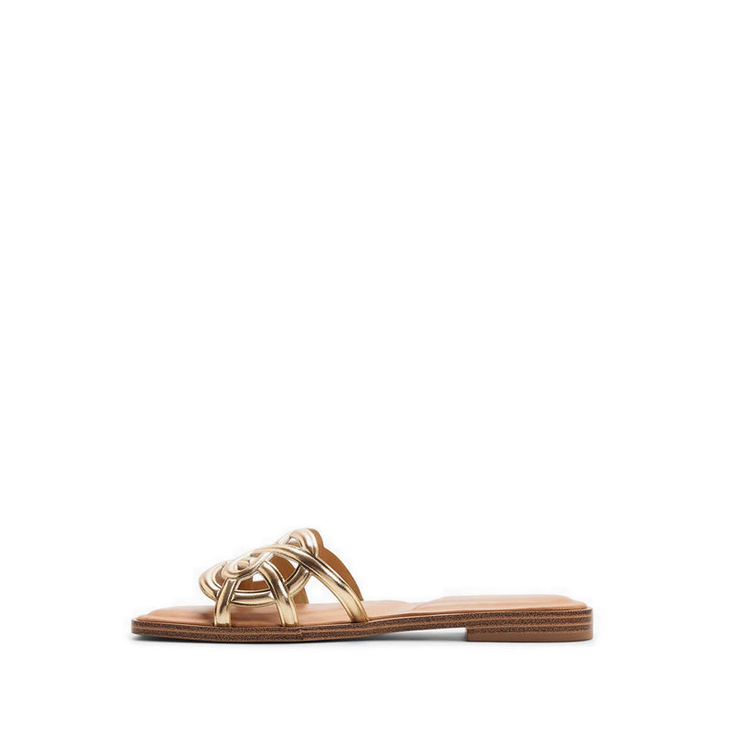 GWALISSI FLAT SANDALS - GOLD