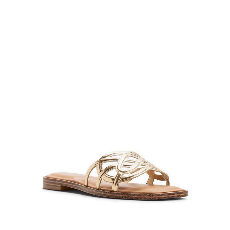 GWALISSI FLAT SANDALS - GOLD