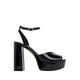 MONNAE HEELED SANDALS - BLACK