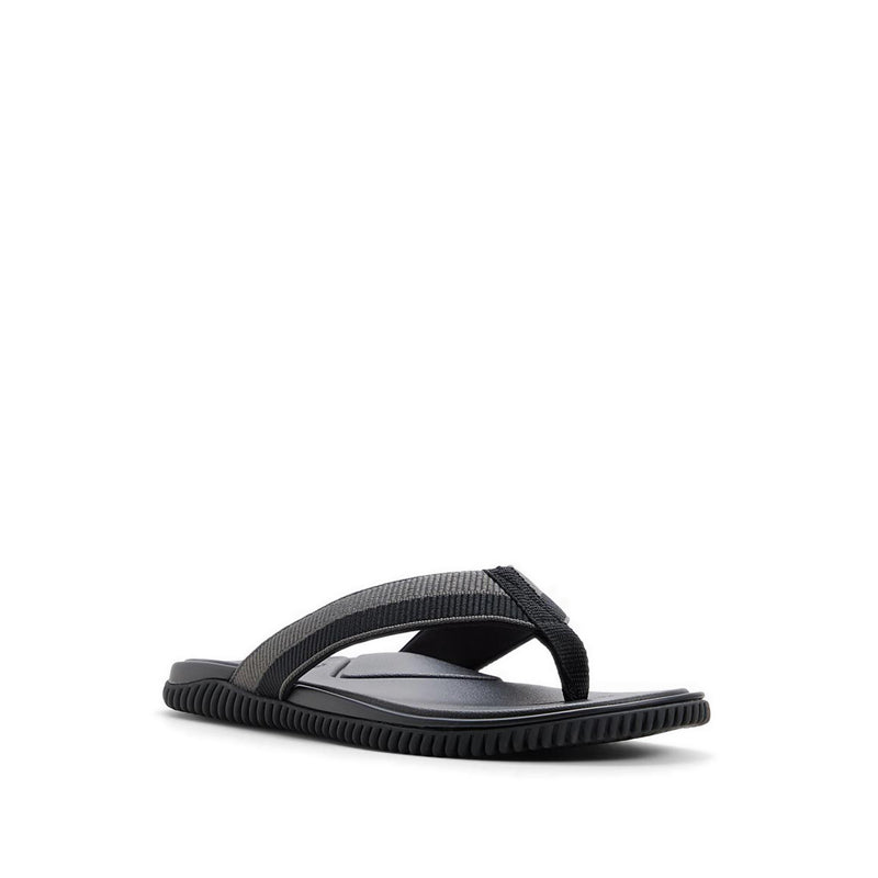 SAINZ FLAT SANDALS - BLACK