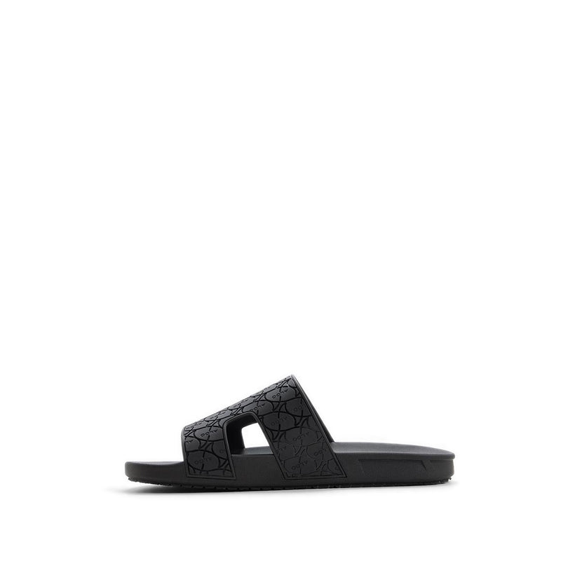OSKAR FLAT SANDALS - BLACK