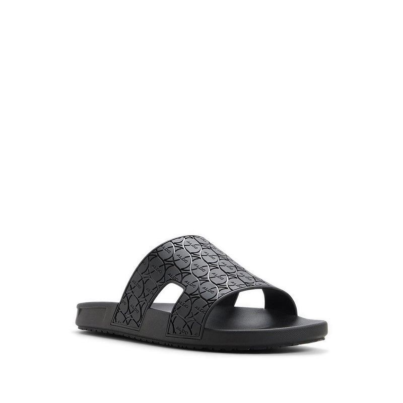 OSKAR FLAT SANDALS - BLACK