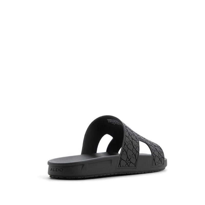 OSKAR FLAT SANDALS - BLACK