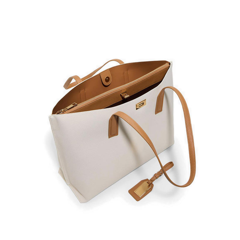 YASMIENA LAPTOP BAG - BONE