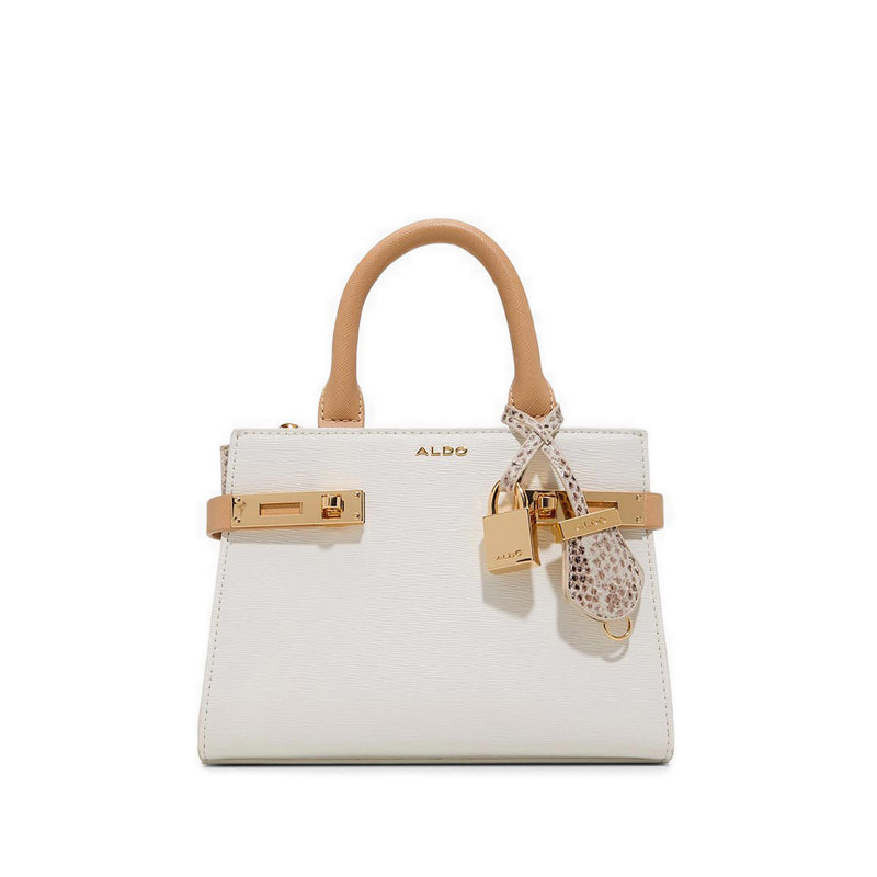 LISBONNE SATCHEL - BONE MULTI