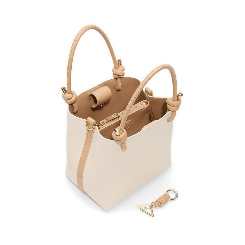 EVIELILY SATCHEL - TAN COMBO
