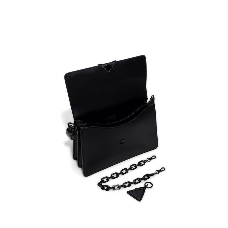LUXEBAG SHOULDER BAG - BLACK/BLACK