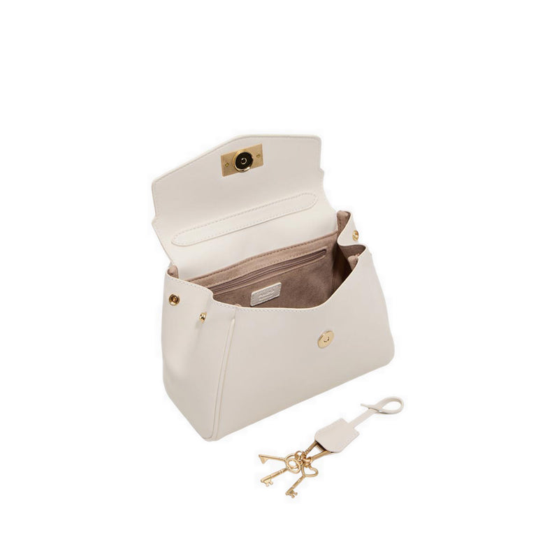 HEARTKEEPERMID SATCHEL - OPEN WHITE