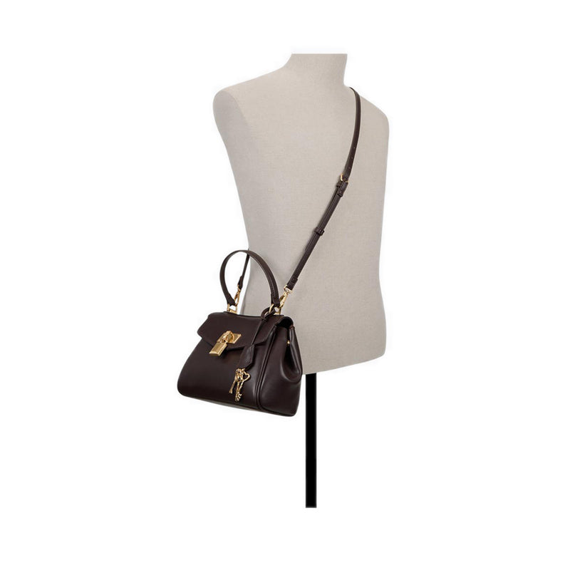 HEARTKEEPERMID SATCHEL - MEDIUM BROWN