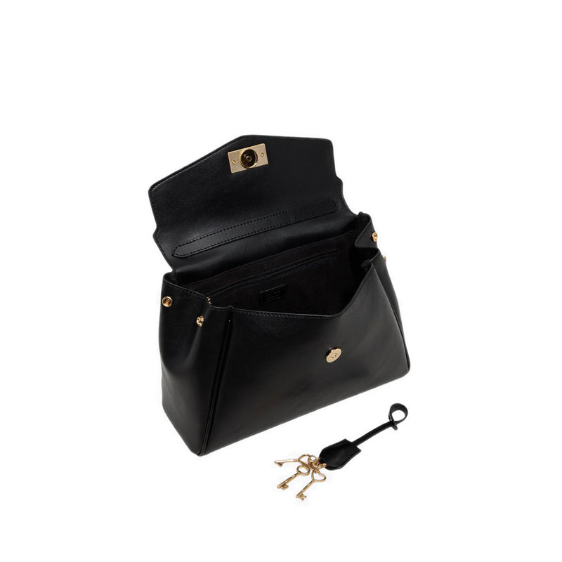HEARTKEEPERMAX SATCHEL - BLACK OVERFLOW