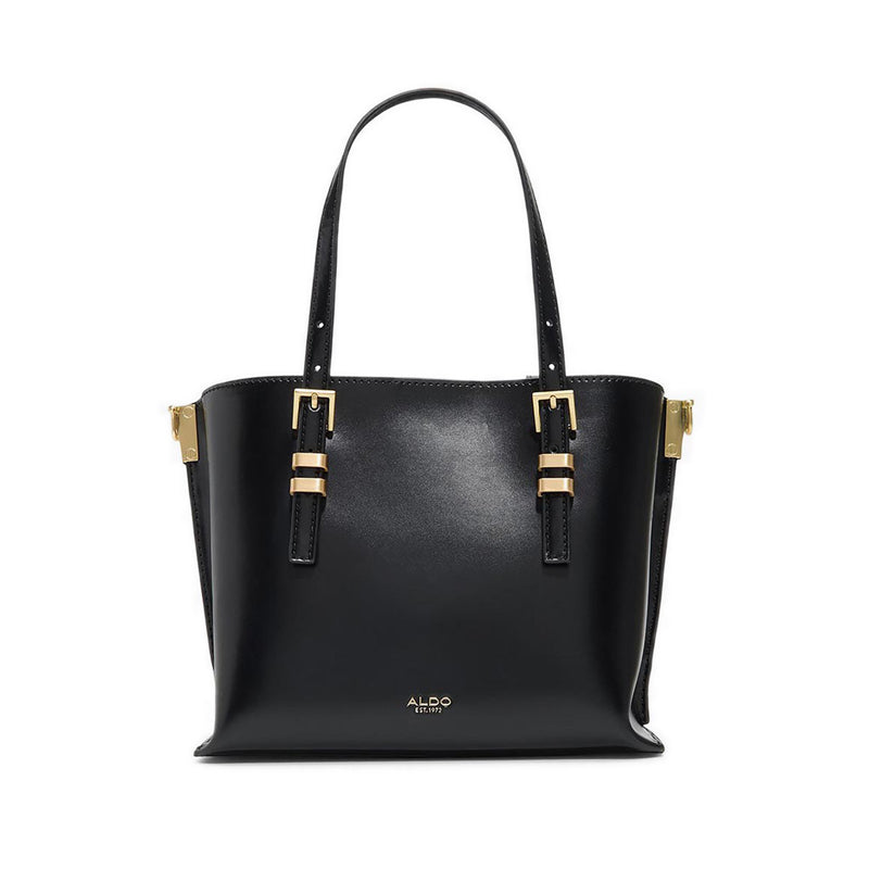 ELONORIA SATCHEL - BLACK OVERFLOW