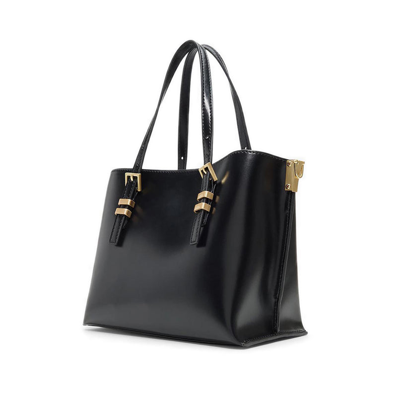 ELONORIA SATCHEL - BLACK OVERFLOW