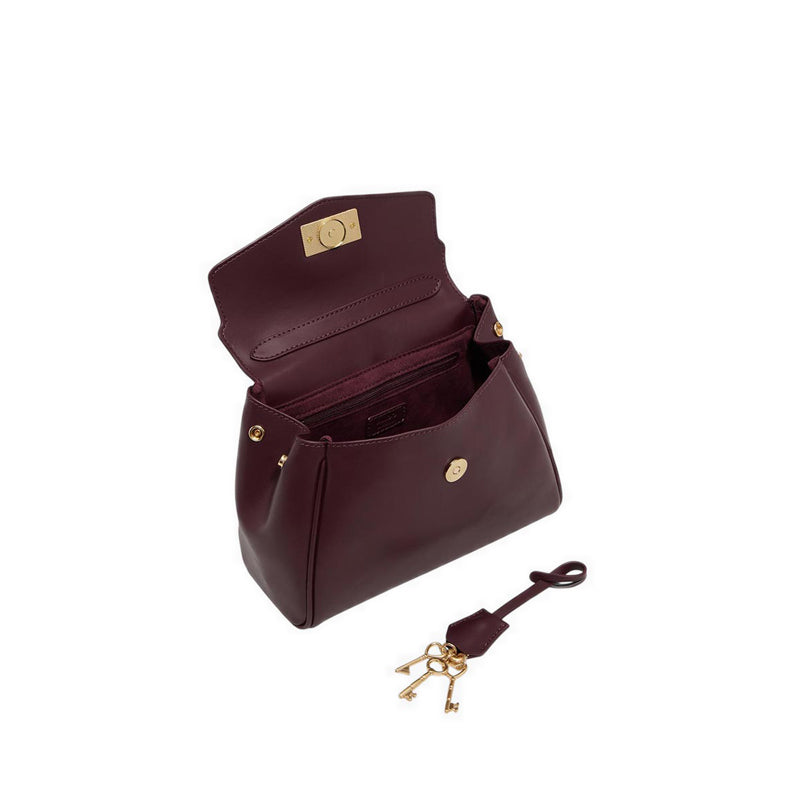 HEARTKEEPERMID SATCHEL - BORDO