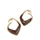 GEOLIARI EARRINGS - LIGHT BROWN