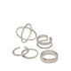 MARECELLA RINGS - SILVER/CLEAR MULTI