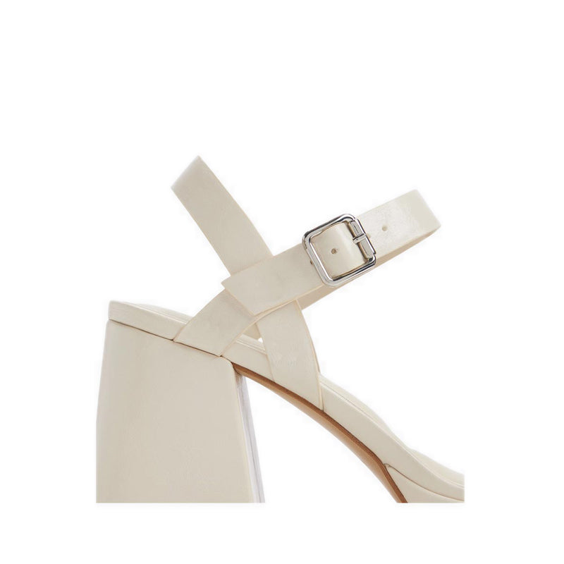 MONTSE-IN HEELED SANDALS - OTHER WHITE