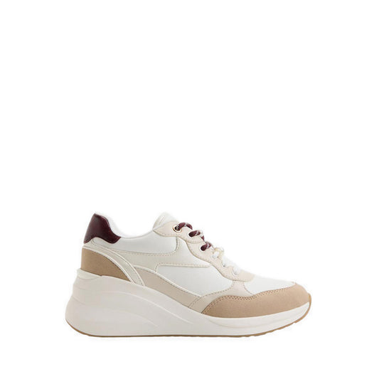 ASIEJAN WEDGE SNEAKERS - TAN COMBO