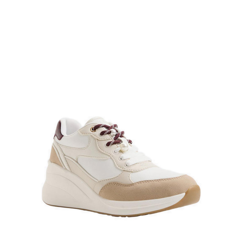 ASIEJAN WEDGE SNEAKERS - TAN COMBO